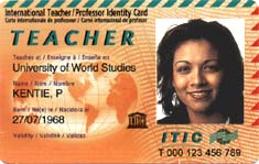 ITIC (International Teacher Identity Card) - международная карта преподавателя